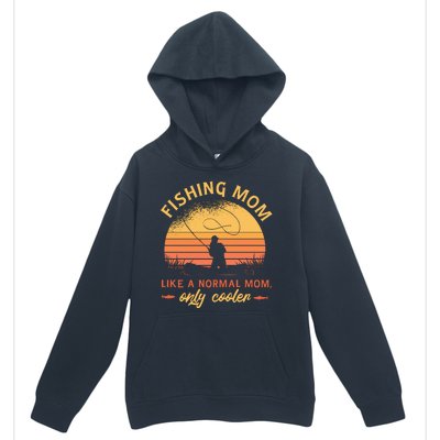 Cool Fishing Mom Urban Pullover Hoodie