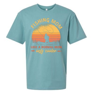 Cool Fishing Mom Sueded Cloud Jersey T-Shirt