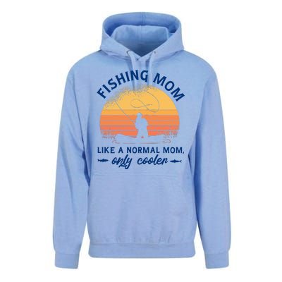 Cool Fishing Mom Unisex Surf Hoodie