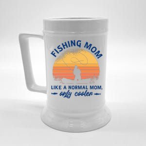 Cool Fishing Mom Beer Stein