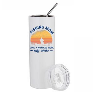 Cool Fishing Mom Stainless Steel Tumbler