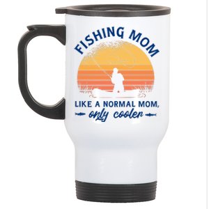 Cool Fishing Mom Stainless Steel Travel Mug