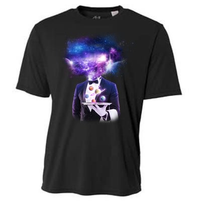 Cool Galaxy Space Head Cooling Performance Crew T-Shirt