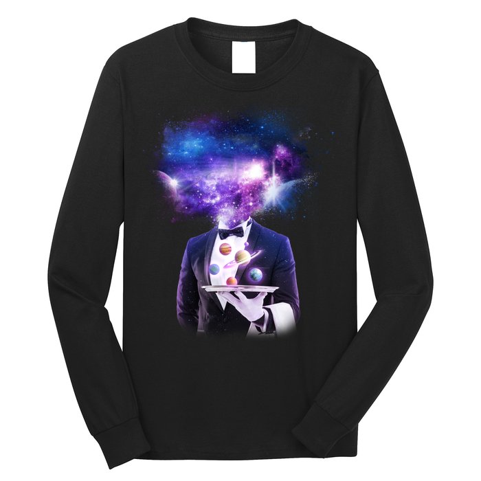 Cool Galaxy Space Head Long Sleeve Shirt