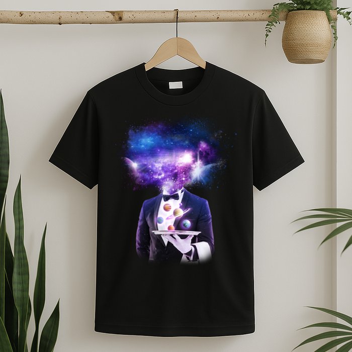 Cool Galaxy Space Head T-Shirt