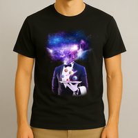 Cool Galaxy Space Head T-Shirt