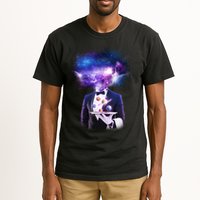 Cool Galaxy Space Head Tall T-Shirt