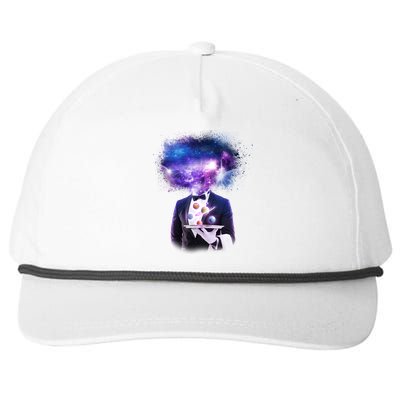 Cool Galaxy Space Head Snapback Five-Panel Rope Hat