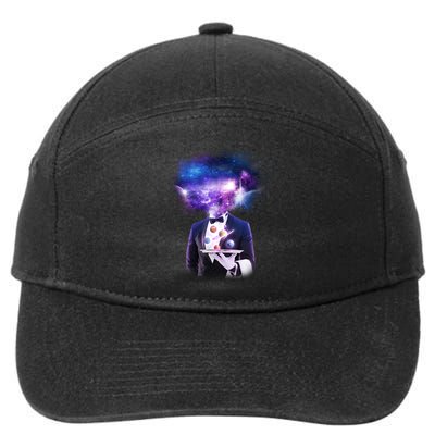 Cool Galaxy Space Head 7-Panel Snapback Hat