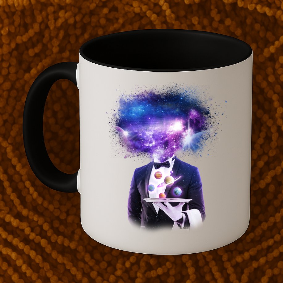 Cool Galaxy Space Head Mug
