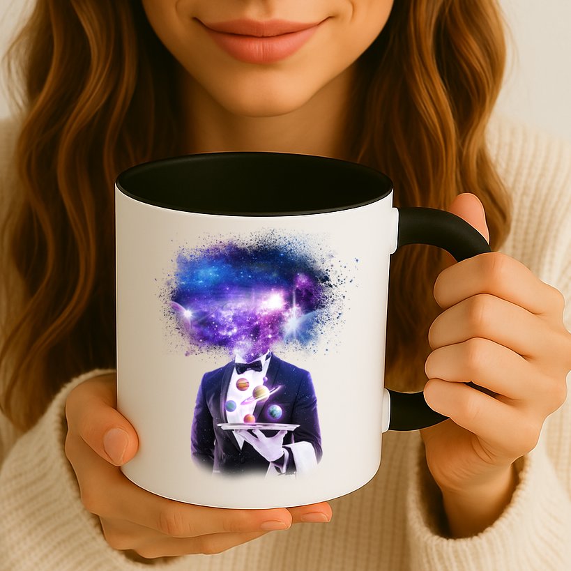 Cool Galaxy Space Head Mug