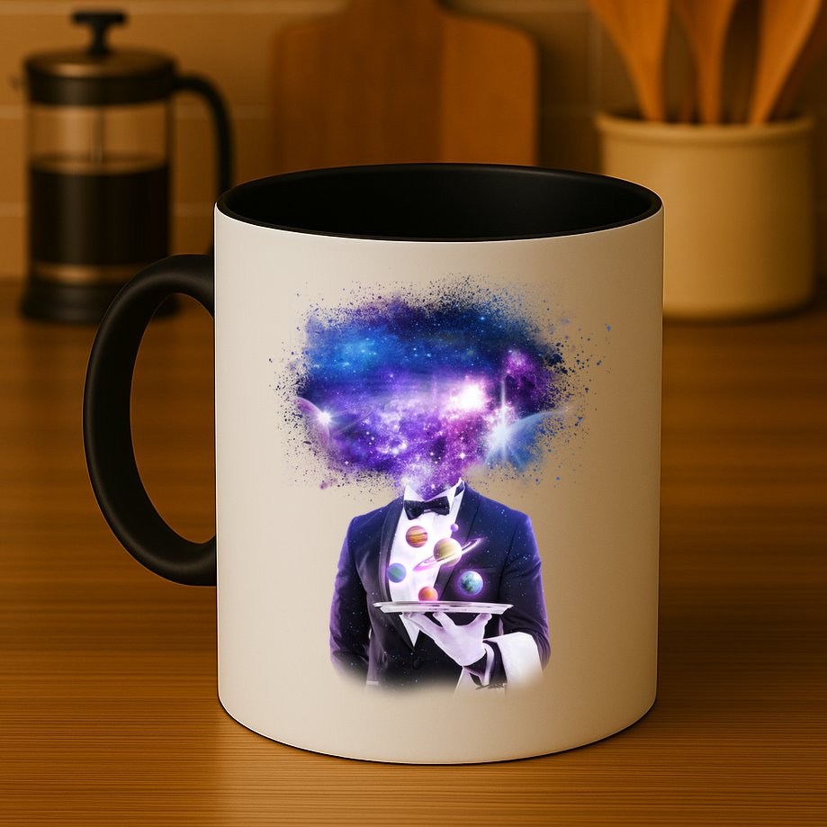 Cool Galaxy Space Head Mug