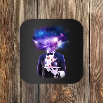 Cool Galaxy Space Head Coaster