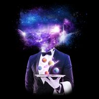 Cool Galaxy Space Head Drawstring Bag