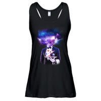 Cool Galaxy Space Head Ladies Essential Flowy Tank