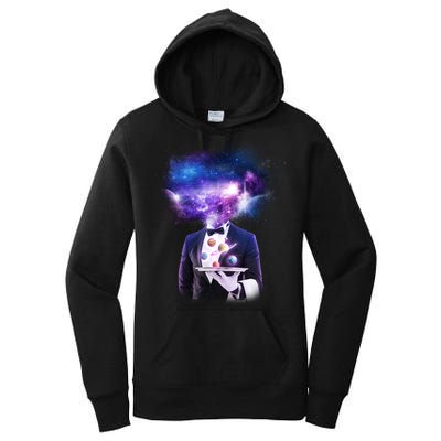 Cool Galaxy Space Head Women's Pullover Hoodie