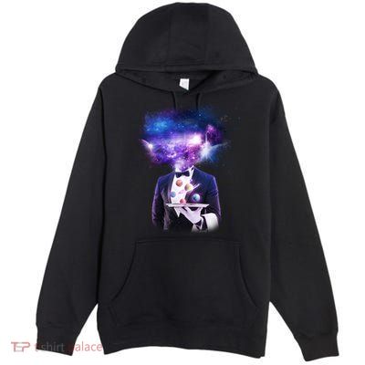 Cool Galaxy Space Head Premium Pullover Hoodie