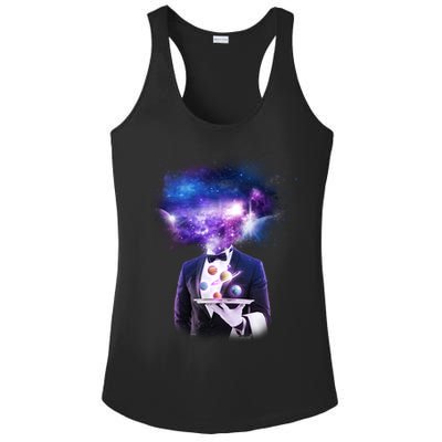 Cool Galaxy Space Head Ladies PosiCharge Competitor Racerback Tank