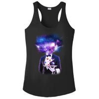 Cool Galaxy Space Head Ladies PosiCharge Competitor Racerback Tank