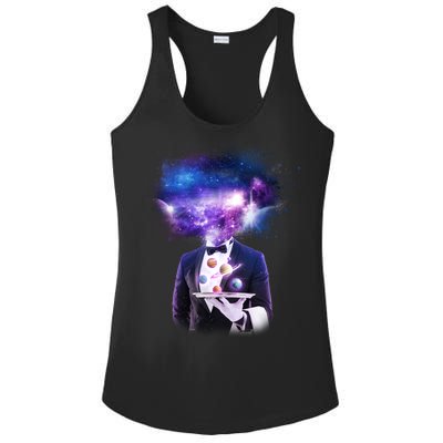 Cool Galaxy Space Head Ladies PosiCharge Competitor Racerback Tank