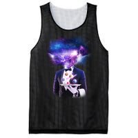 Cool Galaxy Space Head Mesh Reversible Basketball Jersey Tank