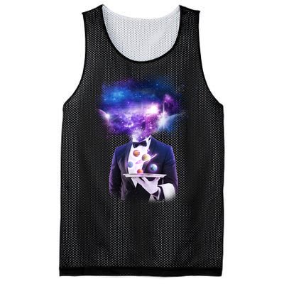 Cool Galaxy Space Head Mesh Reversible Basketball Jersey Tank