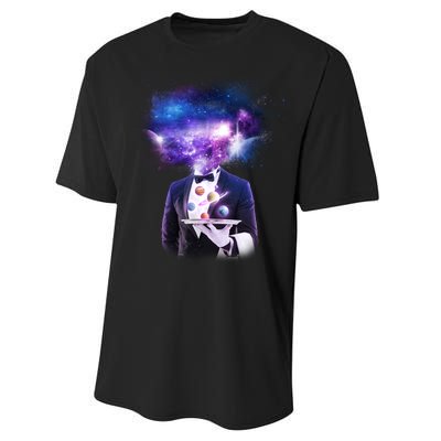 Cool Galaxy Space Head Performance Sprint T-Shirt