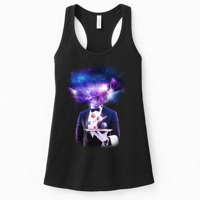 Cool Galaxy Space Head Womens Tank Top
