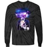 Cool Galaxy Space Head Tie-Dye Long Sleeve Shirt