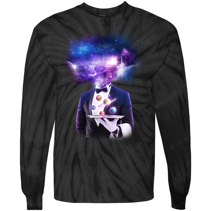 Cool Galaxy Space Head Tie-Dye Long Sleeve Shirt