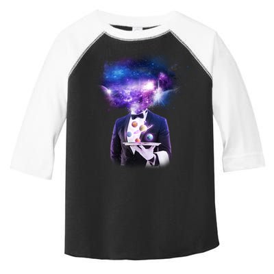 Cool Galaxy Space Head Toddler Fine Jersey T-Shirt