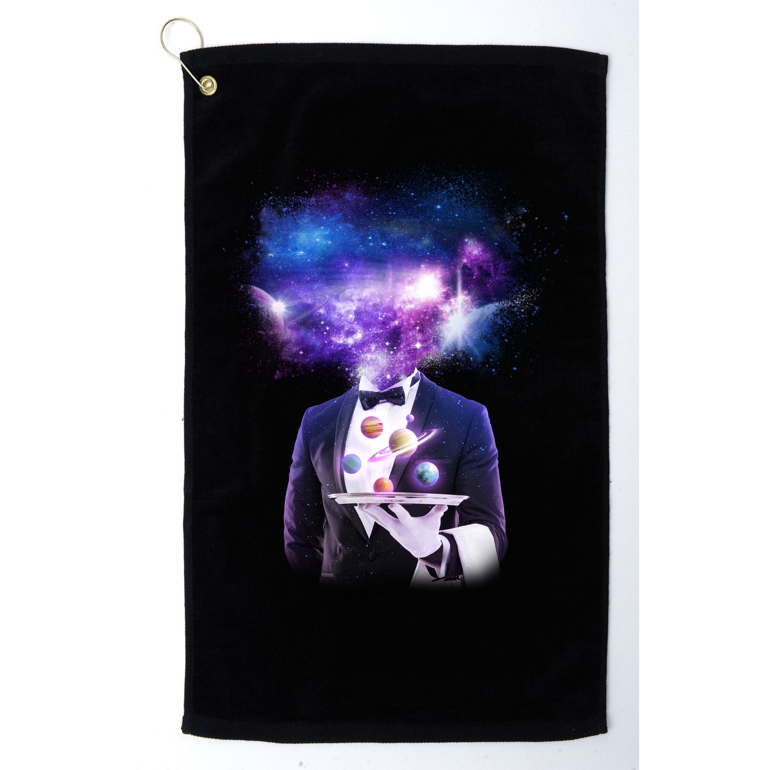 Cool Galaxy Space Head Golf Towel