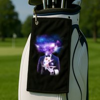 Cool Galaxy Space Head Golf Towel