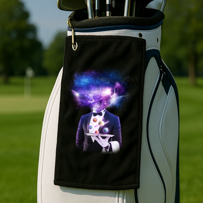 Cool Galaxy Space Head Golf Towel
