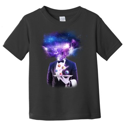 Cool Galaxy Space Head Toddler T-Shirt