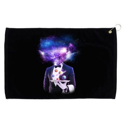 Cool Galaxy Space Head Grommeted Golf Towel