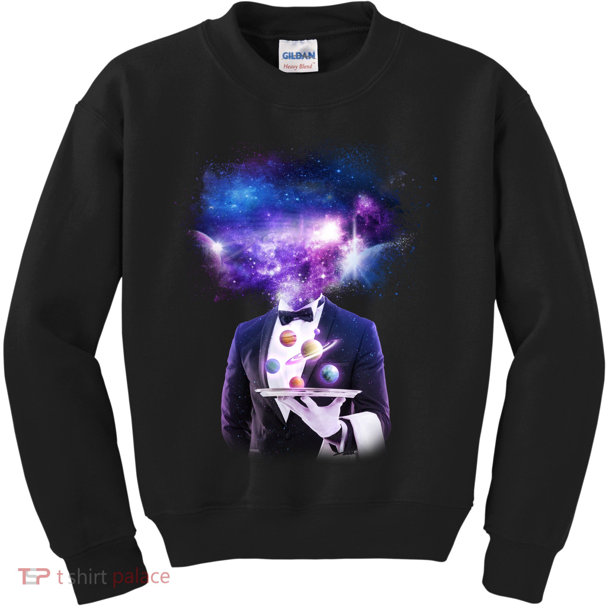 Cool Galaxy Space Head Kids Sweatshirt