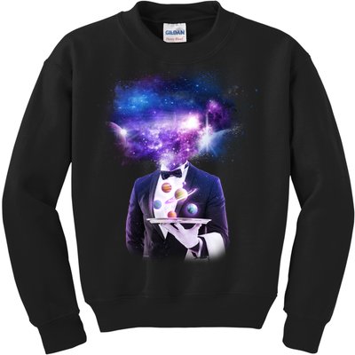 Cool Galaxy Space Head Kids Sweatshirt