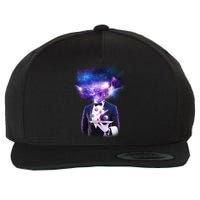 Cool Galaxy Space Head Wool Snapback Cap