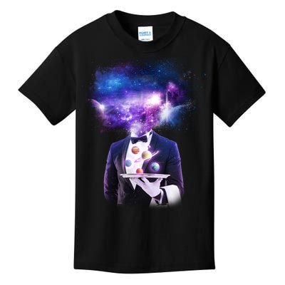 Cool Galaxy Space Head Kids T-Shirt