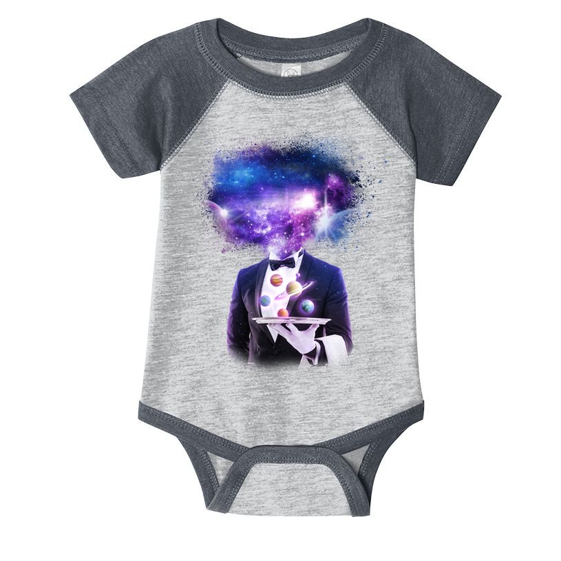 Cool Galaxy Space Head Infant Baby Jersey Bodysuit