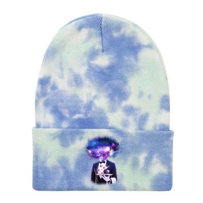 Cool Galaxy Space Head Tie Dye 12in Knit Beanie