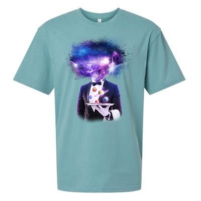 Cool Galaxy Space Head Sueded Cloud Jersey T-Shirt