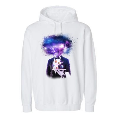 Cool Galaxy Space Head Garment-Dyed Fleece Hoodie