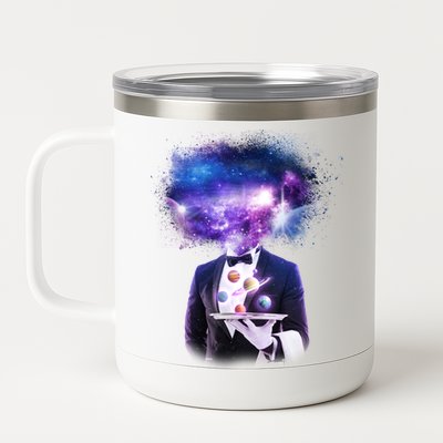 Cool Galaxy Space Head 12 oz Stainless Steel Tumbler Cup