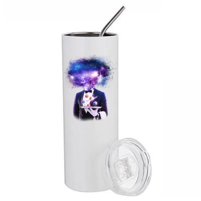 Cool Galaxy Space Head Stainless Steel Tumbler