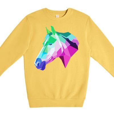 Cool Geometric Horse Premium Crewneck Sweatshirt