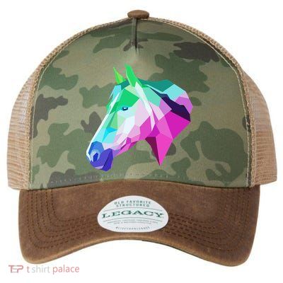 Cool Geometric Horse Legacy Tie Dye Trucker Hat