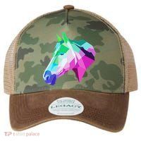 Cool Geometric Horse Legacy Tie Dye Trucker Hat