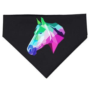 Cool Geometric Horse USA-Made Doggie Bandana